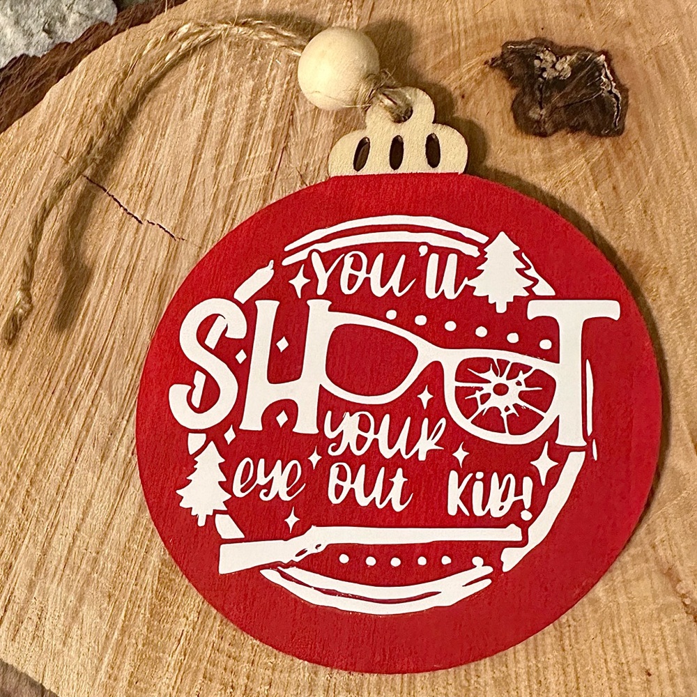 Christmas story, you’ll shoot your eye out kid, Christmas ornament